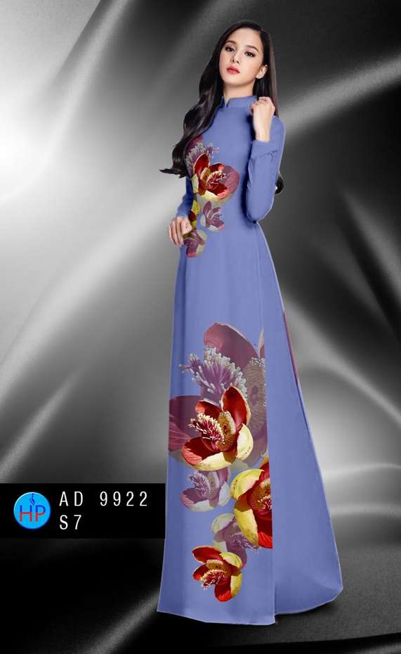 Vải Áo Dài Hoa In 3D AD 9922 1